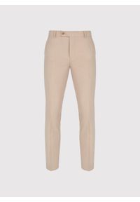 Pako Lorente - PAKO LORENTE – Beżowe spodnie ganiturowe. Kolor: beżowy. Materiał: poliester, wiskoza, elastan. Wzór: gładki. Styl: elegancki #4