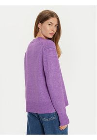 Brave Soul Sweter LK-248CARRY Fioletowy Regular Fit. Kolor: fioletowy. Materiał: syntetyk #5