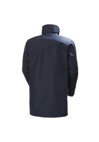 Kurtka przeciwdeszczowa męska Helly Hansen Dubliner Insulated Long. Kolor: niebieski. Sport: turystyka piesza