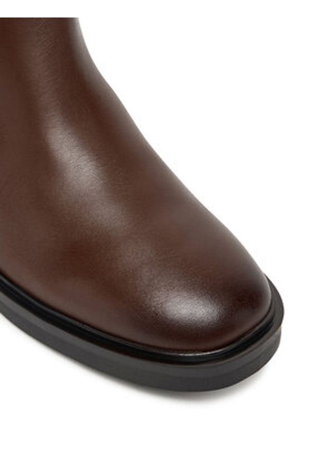 TOMMY HILFIGER - Tommy Hilfiger Sztyblety Minimal FW0FW08978 Brązowy. Kolor: brązowy. Materiał: skóra