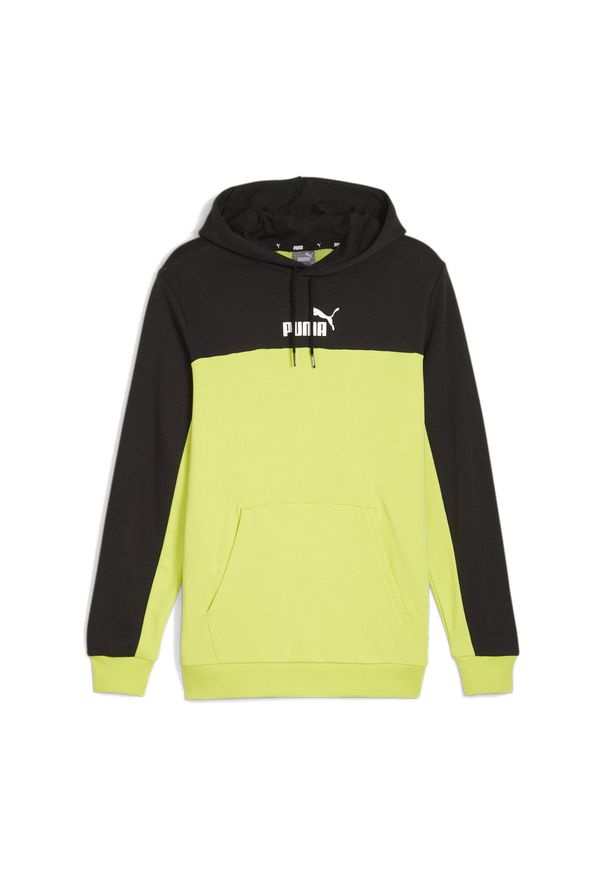 Puma - Bluza męska PUMA ESS+ Block Hoodie TR. Kolor: czarny. Sport: piłka nożna