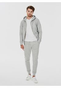 Pako Lorente - Rozpinana bluza dresowa w szarym kolorze. Okazja: na co dzień. Typ kołnierza: kaptur. Kolor: szary. Materiał: dresówka. Wzór: gładki. Styl: casual #3