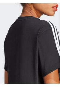 Adidas - adidas T-Shirt Essentials 3-Stripes Single Jersey Crop Top HR4913 Czarny Loose Fit. Kolor: czarny. Materiał: bawełna #5