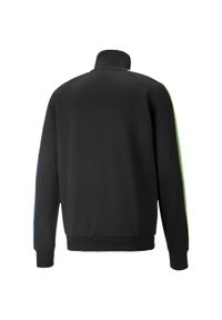 Kurtka Puma Iconic T7, Mężczyźni. Kolor: czarny. Materiał: materiał, bawełna. Sport: piłka nożna