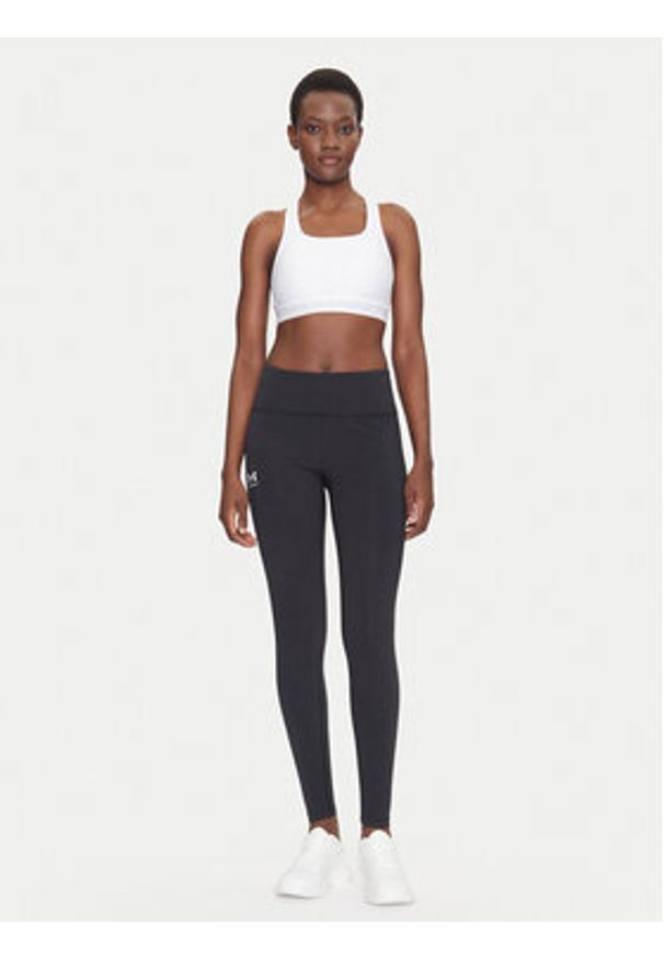 Under Armour Legginsy Rival 1386482 Czarny Slim Fit. Kolor: czarny. Materiał: bawełna, syntetyk