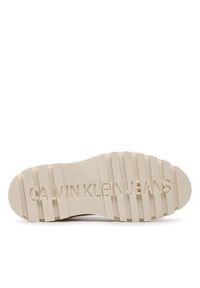 Calvin Klein Jeans Botki Toothy Combat Boot Softny YW0YW00948 Biały. Kolor: biały. Materiał: materiał #5
