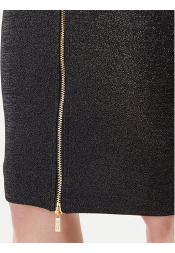 Just Cavalli Sukienka codzienna 79PAO905 J0251 Czarny Slim Fit. Okazja: na co dzień. Kolor: czarny. Materiał: syntetyk. Typ sukienki: proste. Styl: casual