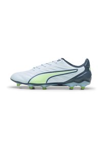 Puma - Buty piłkarskie męskie PUMA King Pro FG/AG ed dew/fizzy apple. Kolor: wielokolorowy, żółty, szary, zielony, niebieski. Sport: piłka nożna