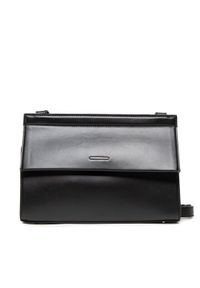Calvin Klein Torebka Fold Over Shoulder Bag K60K609644 Czarny. Kolor: czarny. Materiał: skórzane
