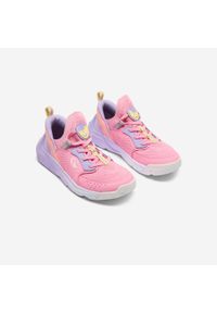 Buty sportowe dla dzieci Decathlon Playful Easy. Kolor: różowy. Materiał: skóra. Szerokość cholewki: normalna