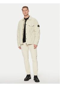 Stone Island Kurtka przejściowa 8115Q0633 Beżowy Regular Fit. Kolor: beżowy. Materiał: bawełna #6