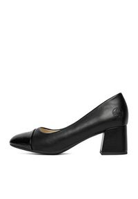 Rieker Czółenka 44760-00 Czarny. Kolor: czarny. Materiał: materiał #7