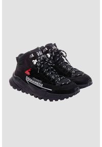 DSQUARED2 Czarne buty Free, Rozmiar 45. Wysokość cholewki: za kostkę. Kolor: czarny #8