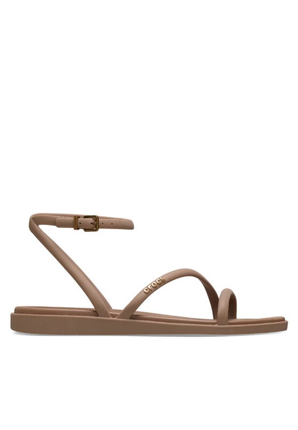 Crocs Sandały Miami Ankle Strap Sandal 212256 Brązowy. Kolor: brązowy