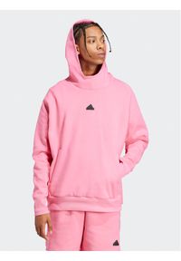 Adidas - adidas Bluza Z.N.E. Premium IN5117 Różowy Loose Fit. Kolor: różowy. Materiał: bawełna #1