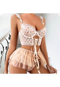 Intica - Komplet bielizny koronkowej z wiązaniem Elizebeth. Materiał: koronka #4