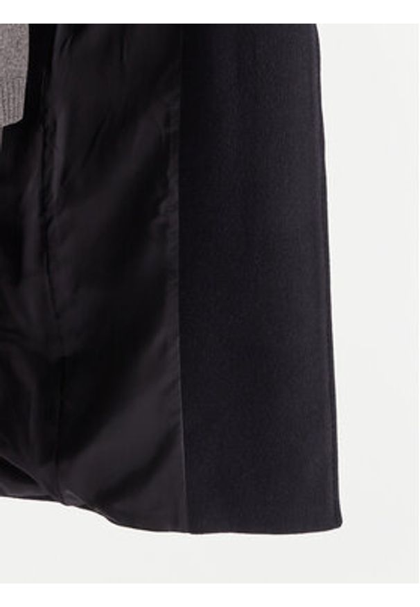 Weekend Max Mara Płaszcz wełniany Tempera 2525016082 Granatowy Regular Fit. Kolor: niebieski. Materiał: wełna