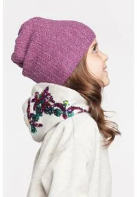 Wiosenna czapka dziewczęca PaMaMi - Jasny róż. Kolor: różowy. Materiał: elastan, bawełna. Sezon: wiosna #3