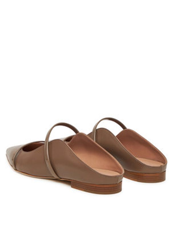 MALONE SOULIERS Klapki Maureen Flat 328 Brązowy. Kolor: brązowy. Materiał: skóra