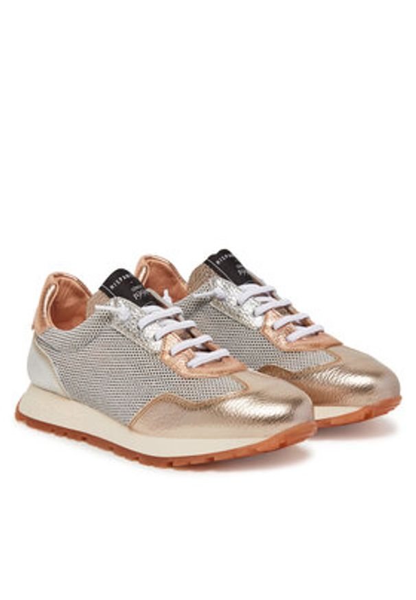 Hispanitas Sneakersy CHV253869 Złoty. Kolor: złoty. Materiał: materiał
