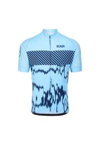 KEADA SPORTS - Damska koszulka rowerowa z krótkim rękawem – Signal Four. Kolor: niebieski. Długość rękawa: krótki rękaw. Długość: krótkie. Sport: kolarstwo, fitness #1