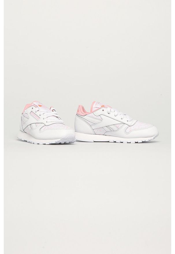 Reebok Classic - Buty dziecięce Cl Lthr. Zapięcie: sznurówki. Kolor: biały. Materiał: guma. Model: Reebok Classic