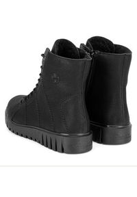 Rieker Trzewiki Y3420-00 Czarny. Kolor: czarny. Materiał: materiał #3
