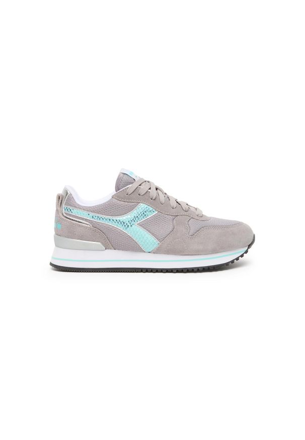 Diadora - Sneakersy damskie DIADORA OLYMPIA PLATFORM MERMAID WN. Kolor: szary. Obcas: na platformie