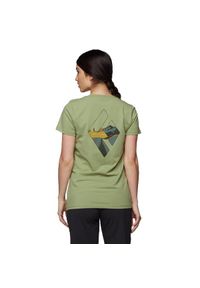 Koszulka turystyczna damska Black Diamond Desert To Mountain T-shirt. Kolor: zielony