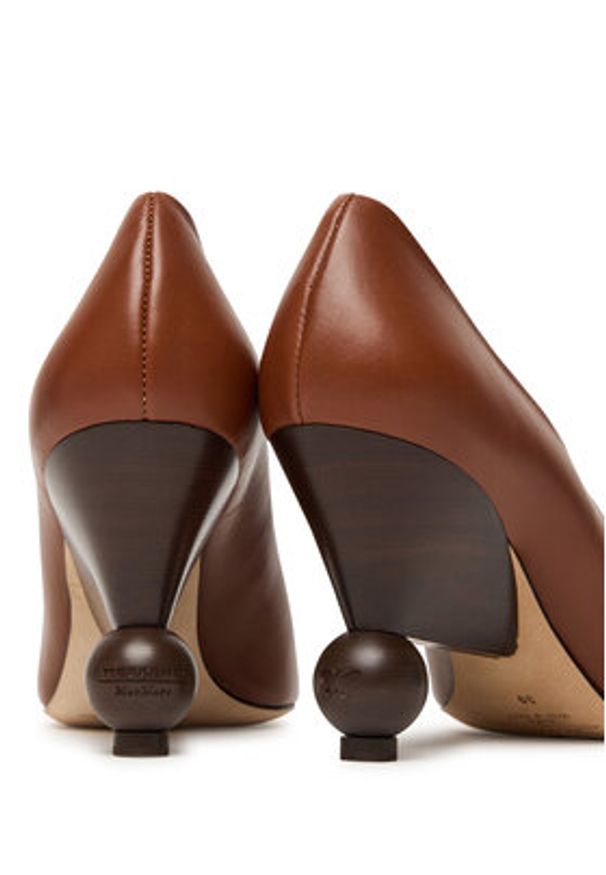 Weekend Max Mara Czółenka Nievo 25255260956 Brązowy. Kolor: brązowy. Materiał: skóra