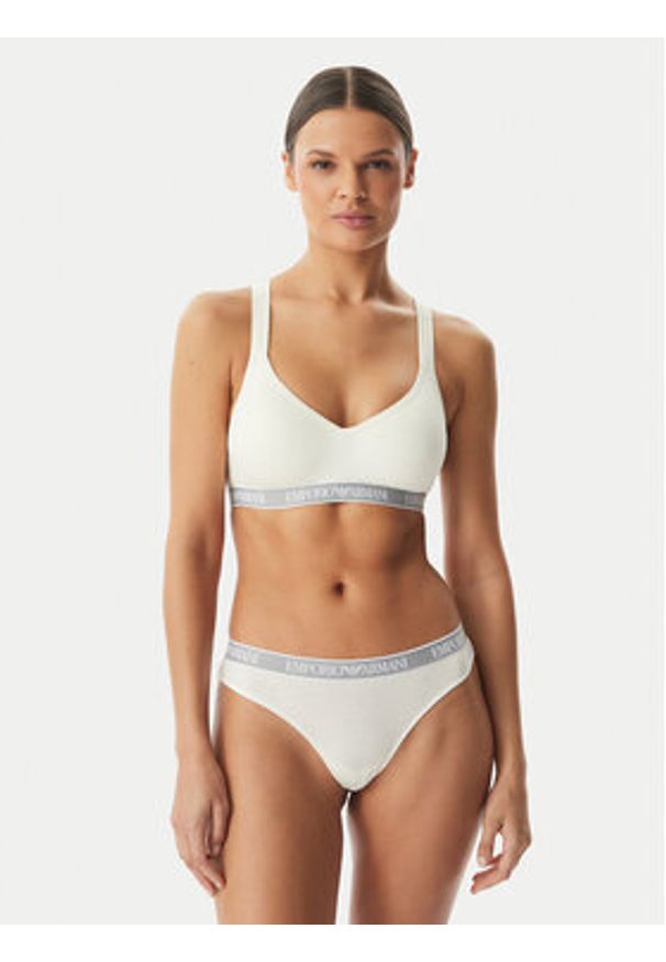 Emporio Armani Underwear Biustonosz sportowy EW000447 AF19026 U1131 Biały. Kolor: biały. Materiał: bawełna