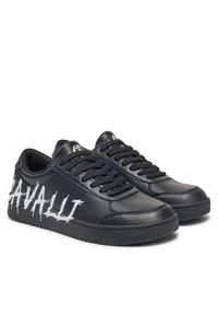 Just Cavalli Sneakersy 78QA3SM5 ZP397 Czarny. Kolor: czarny. Materiał: skóra