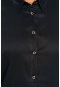 TOMMY HILFIGER - Tommy Hilfiger - Koszula. Typ kołnierza: kołnierzyk klasyczny. Kolor: niebieski. Materiał: tkanina, bawełna, poliester, materiał. Długość: długie. Wzór: gładki. Styl: elegancki, klasyczny #4