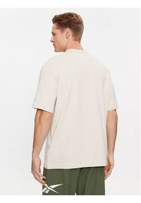 Reebok T-Shirt Sporting Goods IM1507 Beżowy Regular Fit. Kolor: beżowy. Materiał: bawełna