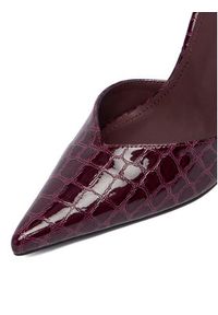 DeeZee Szpilki CEO-LS6049-10 Bordowy. Kolor: czerwony. Materiał: materiał. Obcas: na szpilce #5