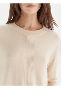Patrizia Pepe Sweter 2K0363/KM36-W405 Écru Regular Fit. Kolor: kremowy. Materiał: wełna #4