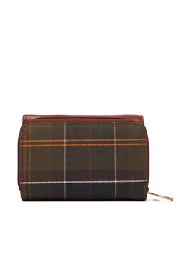 Barbour Duży Portfel Damski LLG0036BR11 Brązowy. Kolor: brązowy. Materiał: materiał