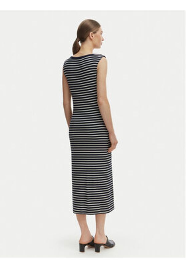 TOMMY HILFIGER - Tommy Hilfiger Sukienka codzienna WW0WW49311 Granatowy Slim Fit. Okazja: na co dzień. Kolor: niebieski. Materiał: wiskoza. Typ sukienki: proste. Styl: casual