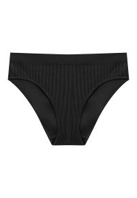 Intica - Tongi damskie bezszwowe z elastycznego materiału Virginija. Kolor: czarny. Materiał: materiał