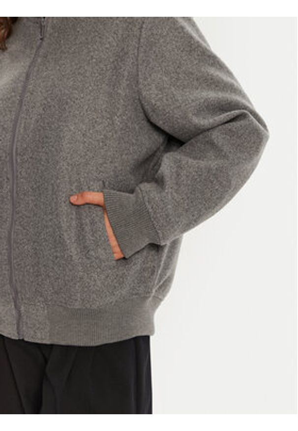 Brave Soul Kurtka bomber LJK-WRENLEY Szary Regular Fit. Kolor: szary. Materiał: syntetyk
