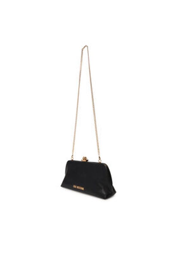 Love Moschino - LOVE MOSCHINO Torebka JC4287PP0MKP0000 Czarny. Kolor: czarny. Materiał: skórzane