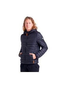 LEONE 1947 APPAREL - Męska kurtka Leone z kapturem i zamkiem Basic. Typ kołnierza: kaptur. Kolor: czarny. Materiał: tkanina. Sport: turystyka piesza