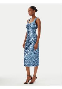 MICHAEL Michael Kors Sukienka koktajlowa MS5830EHHS Błękitny Slim Fit. Kolor: niebieski. Materiał: syntetyk. Styl: wizytowy #3