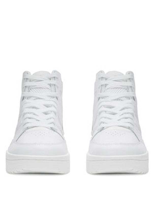 Shaq - SHAQ Buty do koszykówki BREAKER MID AQ95013M-W Biały. Kolor: biały. Materiał: skóra. Sport: koszykówka