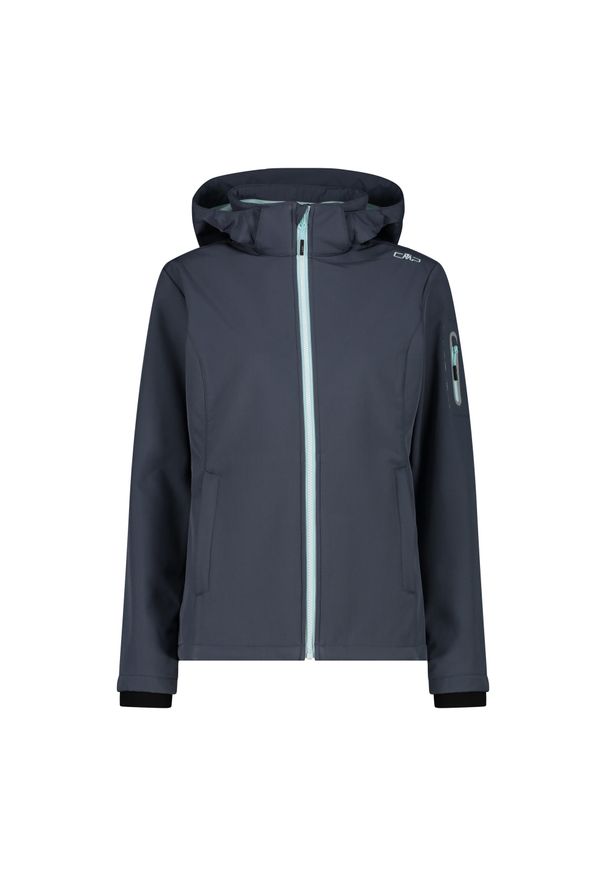 Kurtka damska turystyczna CMP 39A5006. Kolor: niebieski. Materiał: softshell. Sport: turystyka piesza
