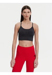 Adidas by Stella McCartney - adidas by Stella McCartney Biustonosz sportowy TrueStrength JJ1650 Szary Slim Fit. Kolor: szary. Materiał: syntetyk