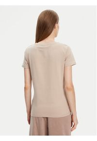 Guess T-Shirt V5YI13 J1314 Beżowy Regular Fit. Kolor: beżowy. Materiał: bawełna #4