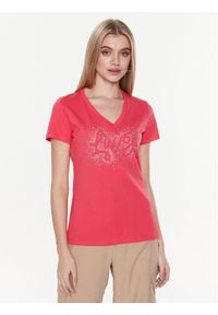 Liu Jo T-Shirt WA3278 JS923 Różowy Regular Fit. Kolor: różowy. Materiał: bawełna
