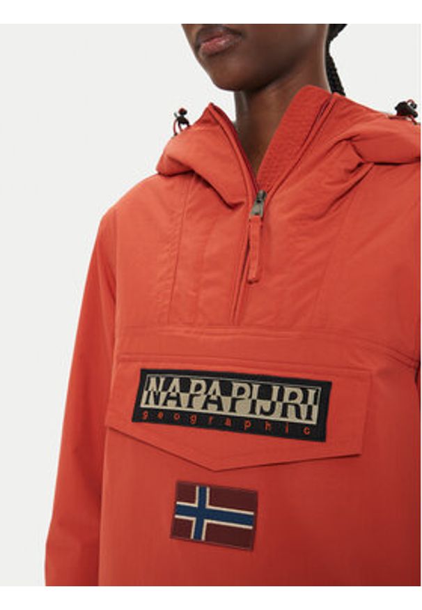 Napapijri Kurtka anorak Rainforest Wint NP0A4GM5 Pomarańczowy Regular Fit. Kolor: pomarańczowy. Materiał: syntetyk