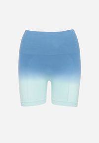 Born2be - Niebieskie Szorty Kolarki Sportowe przed Kolano z Szeroką Gumą w Pasie Lavinna. Okazja: na co dzień. Kolor: niebieski. Materiał: guma. Styl: sportowy #5